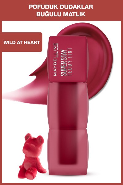 Maybelline Super Stay Teddy Tint Uzun Süre Kalıcı Likit Mat Tint 50 Wild at Heart