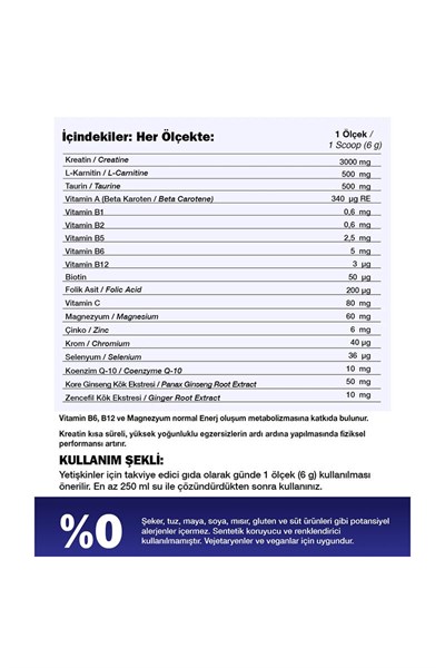 Nutraxin Multivitamin Mineral Powder 300 Gr