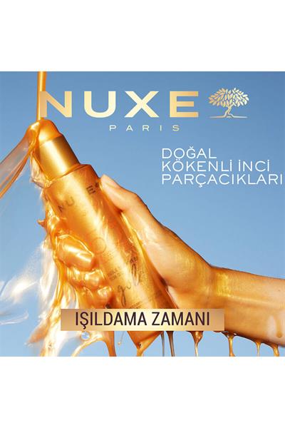 Nuxe Sun - Altın Işıltılı Bronzlaştırıcı Güneş Koruyucu Yağ SPF50 150 ml