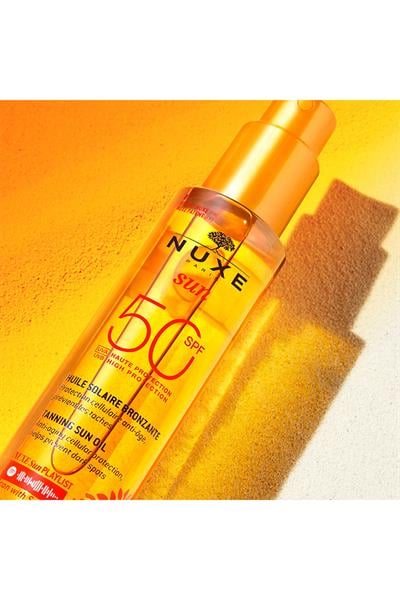 Nuxe Sun Huile Solaire Bronzlaştırıcı Yüz ve Vücut Yağı SPF50 150 ml