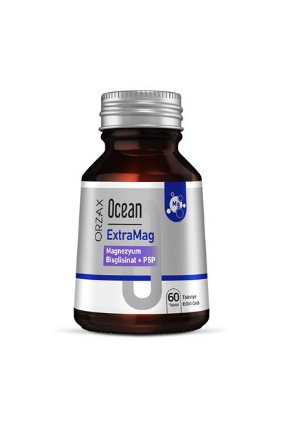 Ocean ExtraMag Magnezyum Bisglisinat + P5P Takviye Edici Gıda 60 Tablet