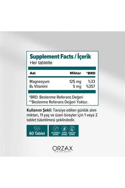 Ocean Magnezyum Complex Takviye Edici Gıda 60 Tablet