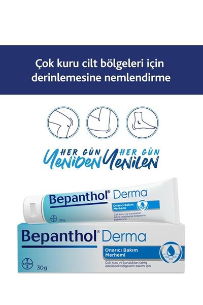 Bepanthol Onarıcı Bakım Merhemi 30gr L Çok Kuru Ciltler Ve Tahrişe Yatkın Bölgeler Için Bakım