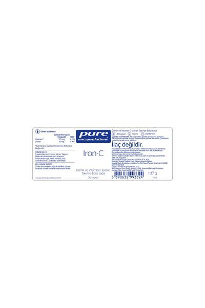 Pure Encapsulations Iron-C 30 Kapsül