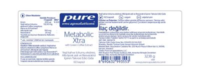 Pure Encapsulations Metabolic Xtra With Green Coffee 60 Kapsül