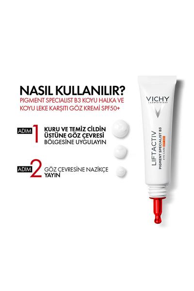 Vichy Liftactiv Pigment Specialist B3 SPF50+ Göz Bakım Kremi 15 ml
