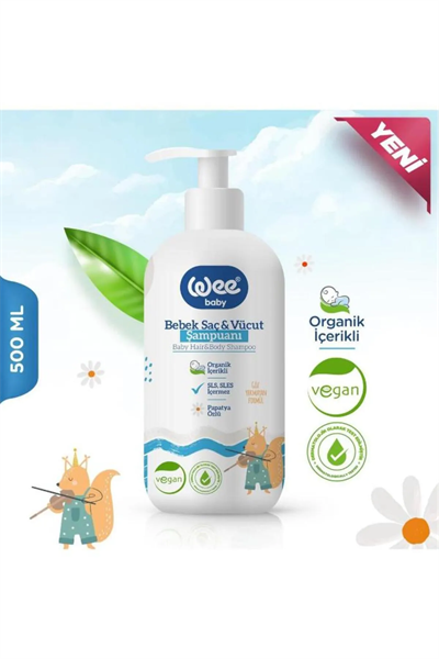 Wee BabyWee Baby Bebek Saç Ve Vücut Şampuanı 500 ml8690797109103