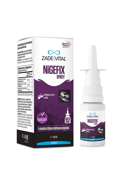 Zade Vital Nigefix Çörek Otu Yağı İçeren Sprey Takviye Edici Gıda 15 ml
