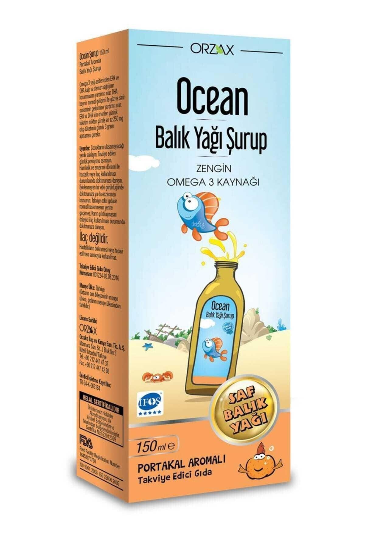 OCEANBalık Yağı Şurubu Portakal Aromalı 150ml8697595870761