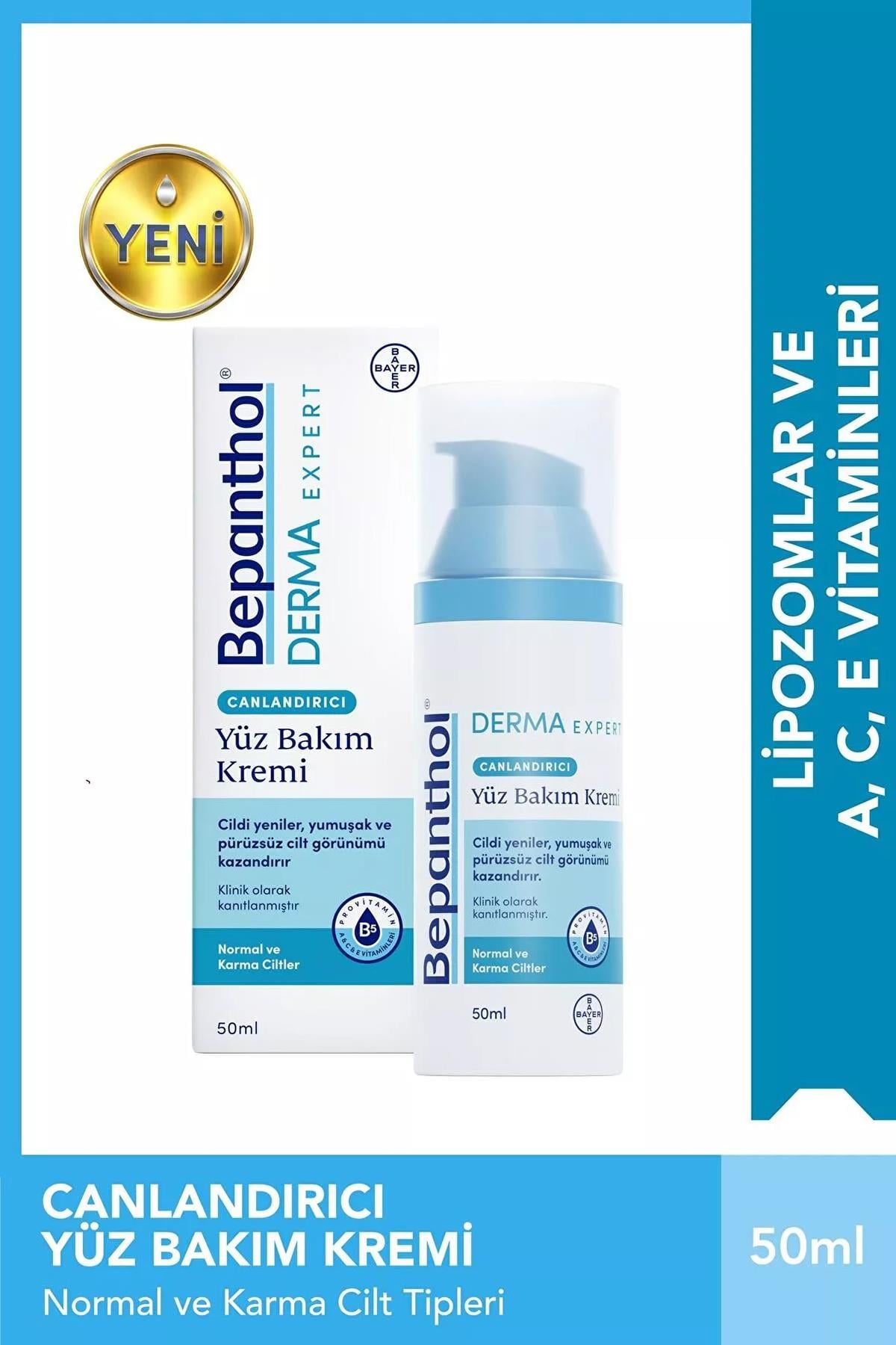 BEPANTHOLBepanthol Derma Expert Canlandırıcı Yüz Bakım Kremi 50 ml8699546358953