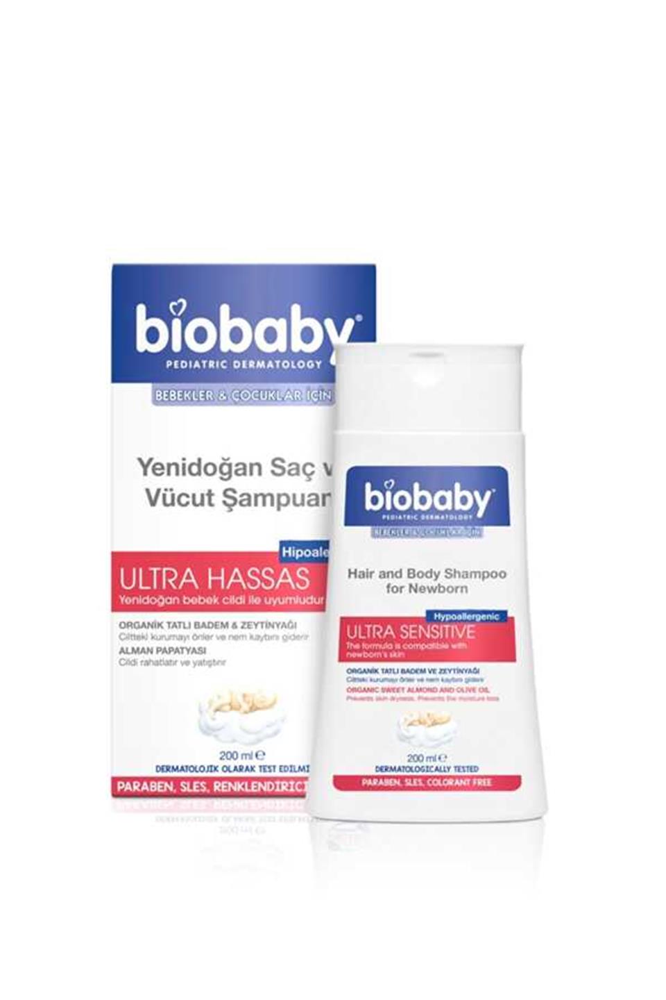 Bıobaby Yenidoğan Saç ve Vücut Şampuanı 200 ml
