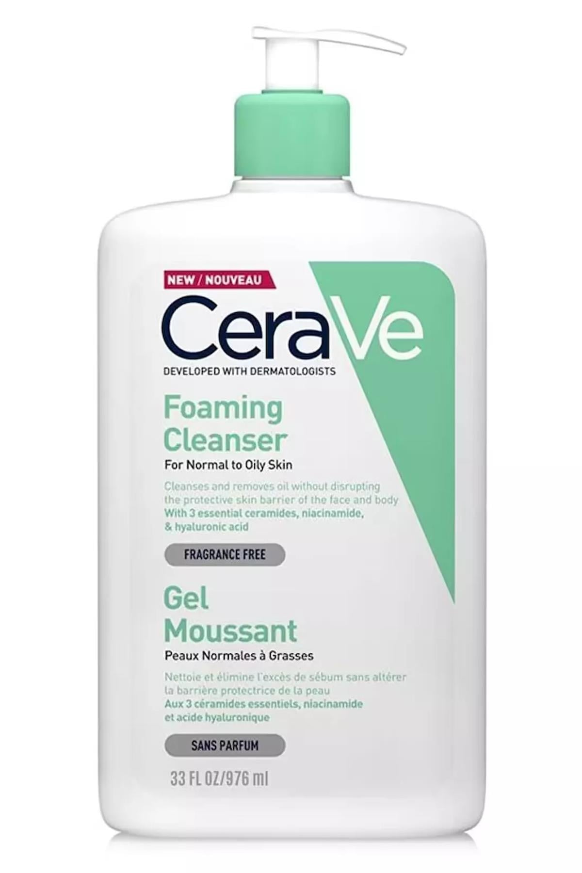 CERAVECerave Foaming Cleanser Köpüren Yüz Temizleme Jeli 976 ml8690595228846