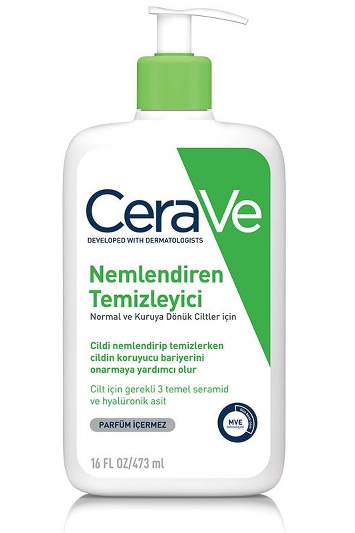 CERAVECeraVe Normal Ve Kuru Ciltler İçin Nemlendiren Temizleyici 473 ml3337875597333