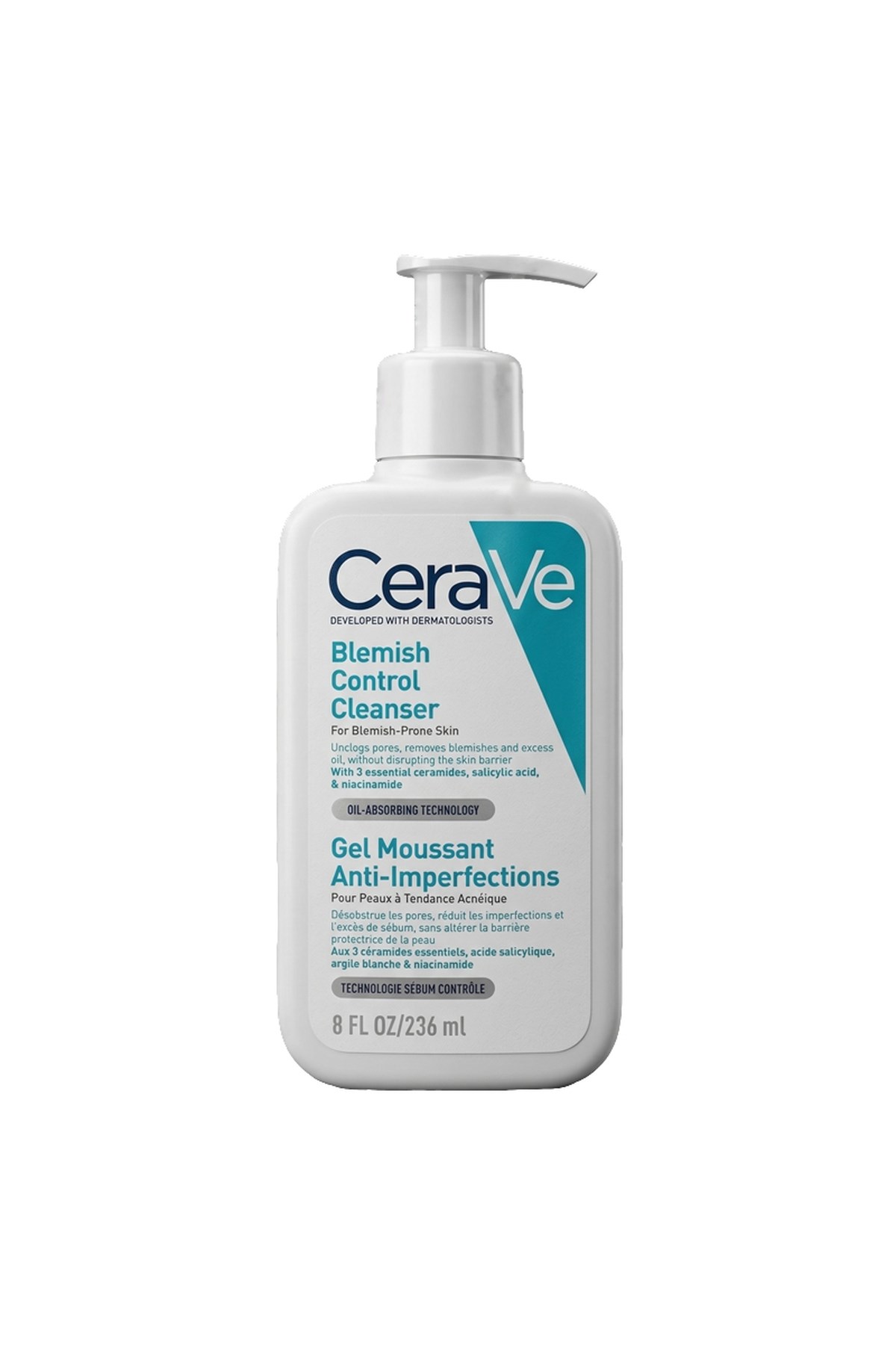 CERAVECeraVe Yağlı Ve Akneye Eğilimli Ciltler İçin Yüz Temizleme Jeli 236 ml3337875784054