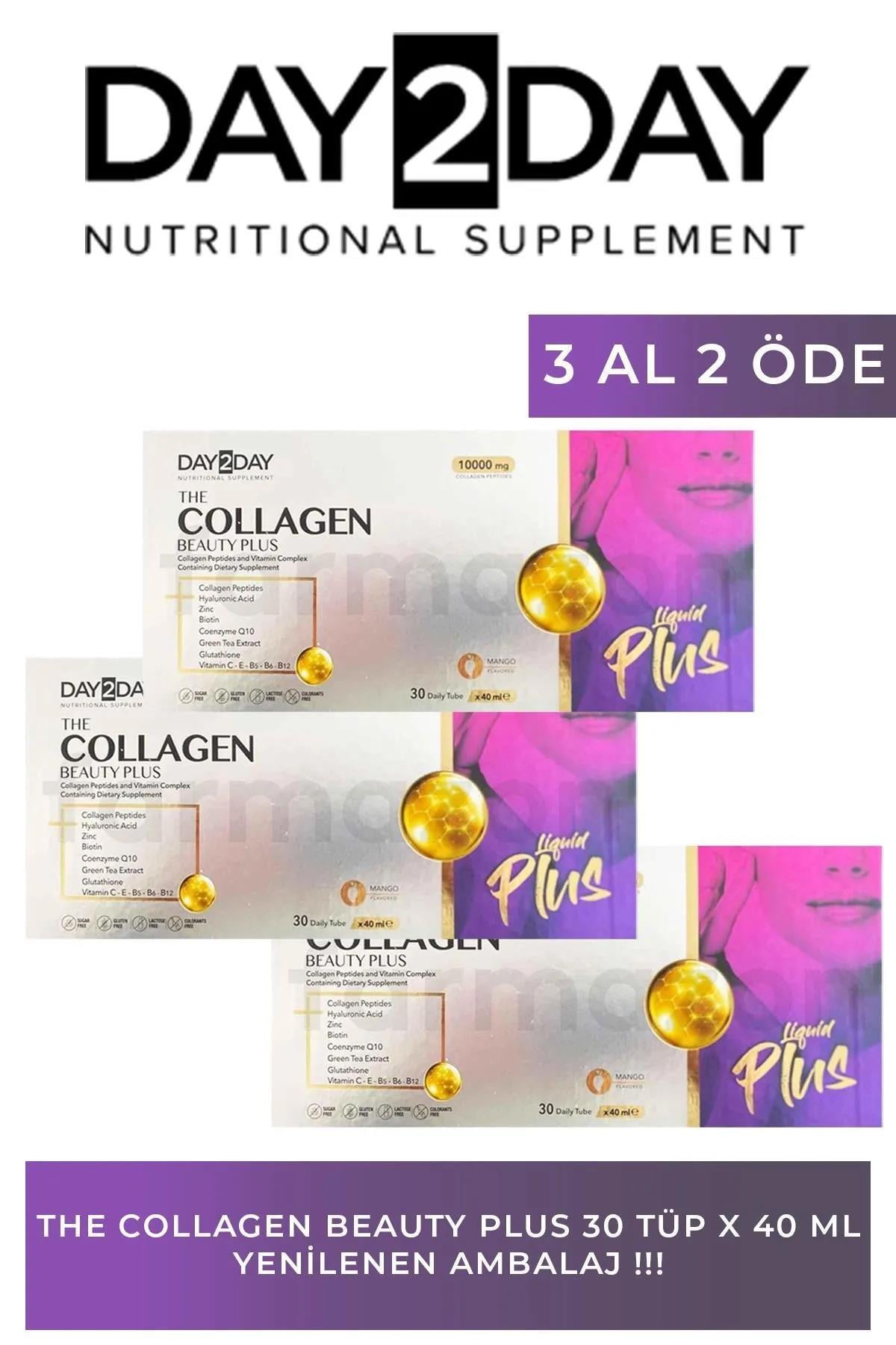 DAY2DAYDAY2DAY The Collagen Beauty Plus 30 Tüp x 40 ml 3 Al 2 Öde8697595876145