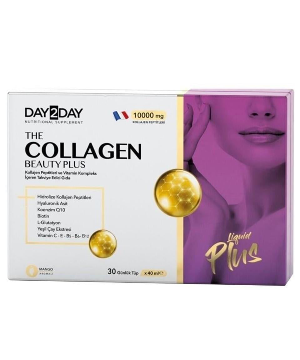 DAY2DAYDay2Day The Collagen Beauty Plus Takviye Edici Gıda 40 ml x 30 Adet 10000Mg Mango Aromalı8697595876145