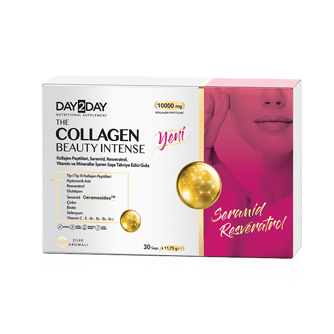 DAY2DAYDay2Day The Collagen Intense (Seramid & Resveratrol) Çilek Aromalı 30 Saşe8697595876091-1