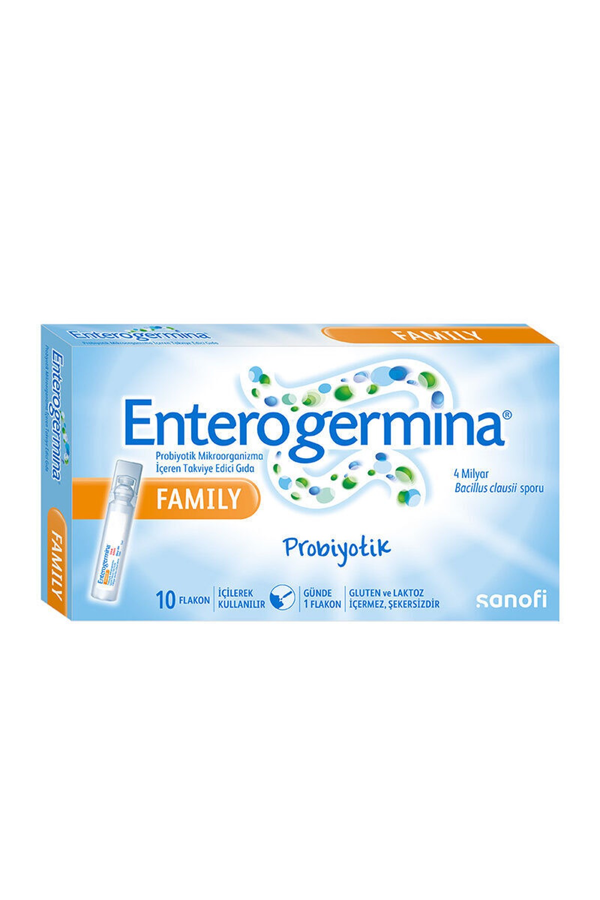SanofiEnterogermina Family Probiyotik Mikroorganizma İçeren Takviye Edici Gıda 10 Flakon8683060770063