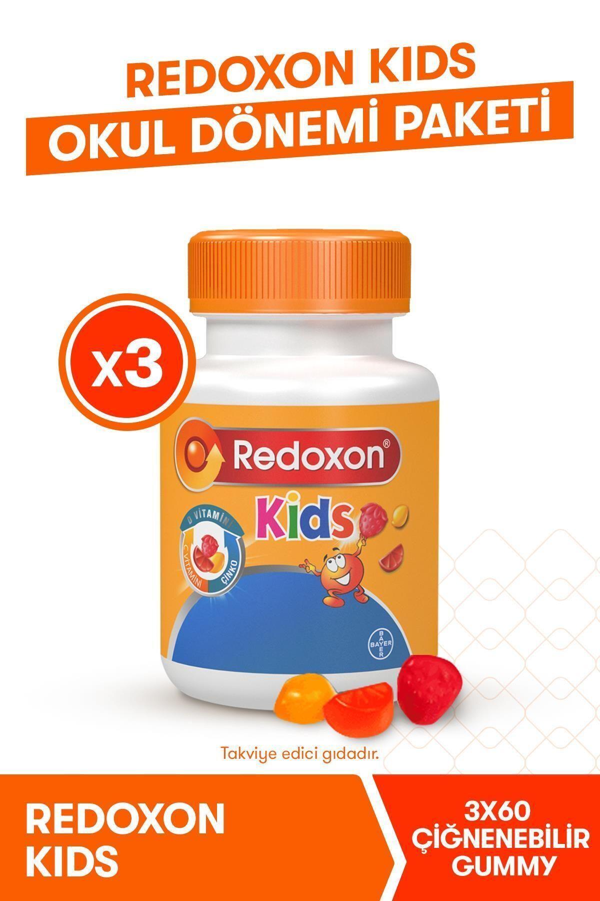 RedoxonKids 3lü Okul Dönemi Paketi I Çocuklar Için C Vitamini, D Vitamini Ve Çinko Içeren Takviye8699546080045