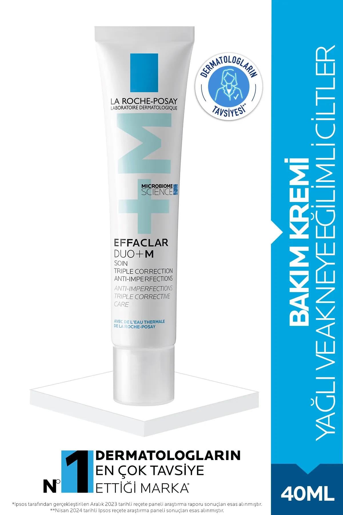 LA ROCHE POSAYLa Roche Posay Effaclar Duo(+) 40Ml Yaglı Ve Akneye Eğilim Gösteren Ciltler Için Cilt Bakım Kremi3337875598071