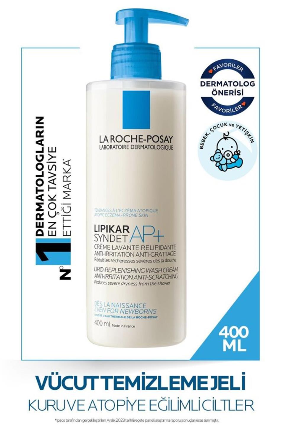 La Roche Posay Lipikar Syndet AP+ Vücut Yıkama Jeli 400 ml