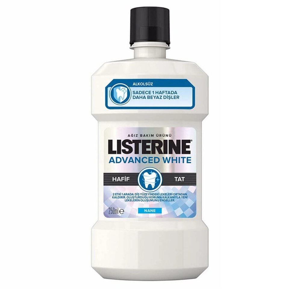 Listerine Advanced White Hafif Tat 250 ml