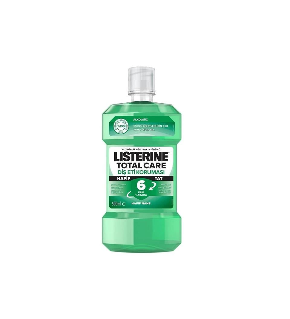 Listerine Ağız Bakım Suyu Alkolsüz Diş Eti Koruması 500 Ml