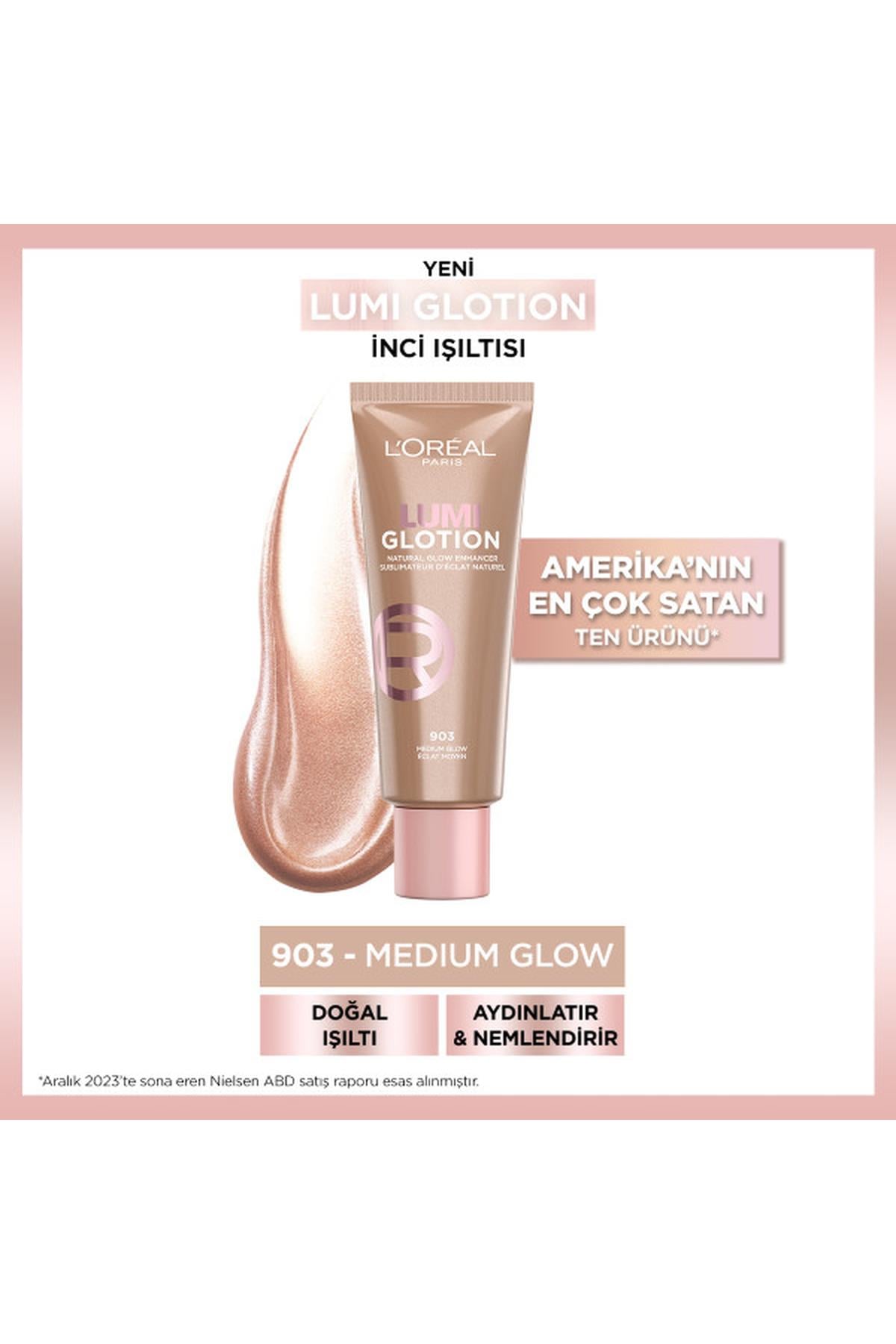 Loreal ParisL'Oréal Paris Glotion All-In-One Doğal Işıltı 903 - Medium Glow3600524150570