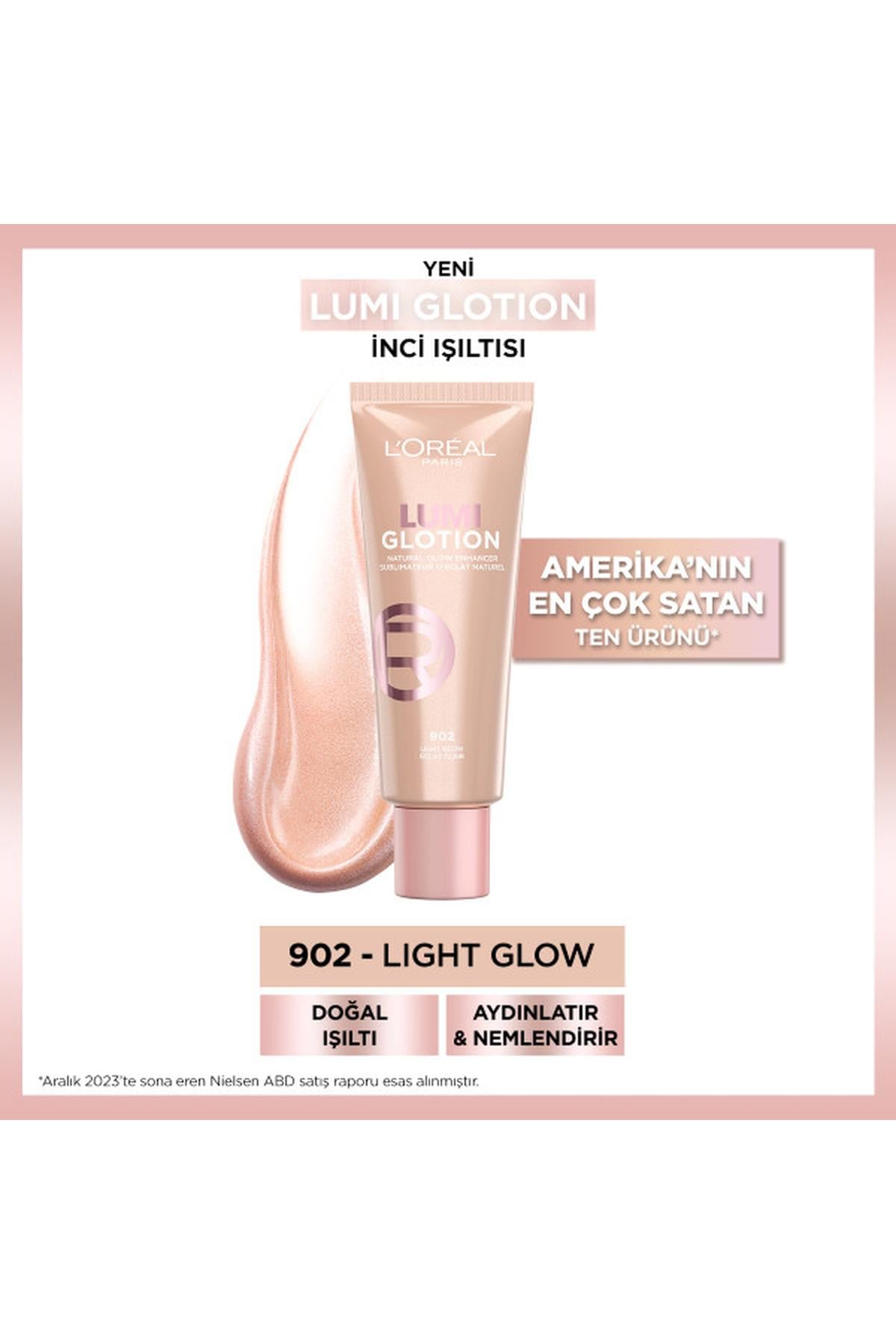 Loreal ParisL'Oréal Paris Glotion All-In-One Doğal Işıltı 902 - Light Glow 40 ml3600524150563