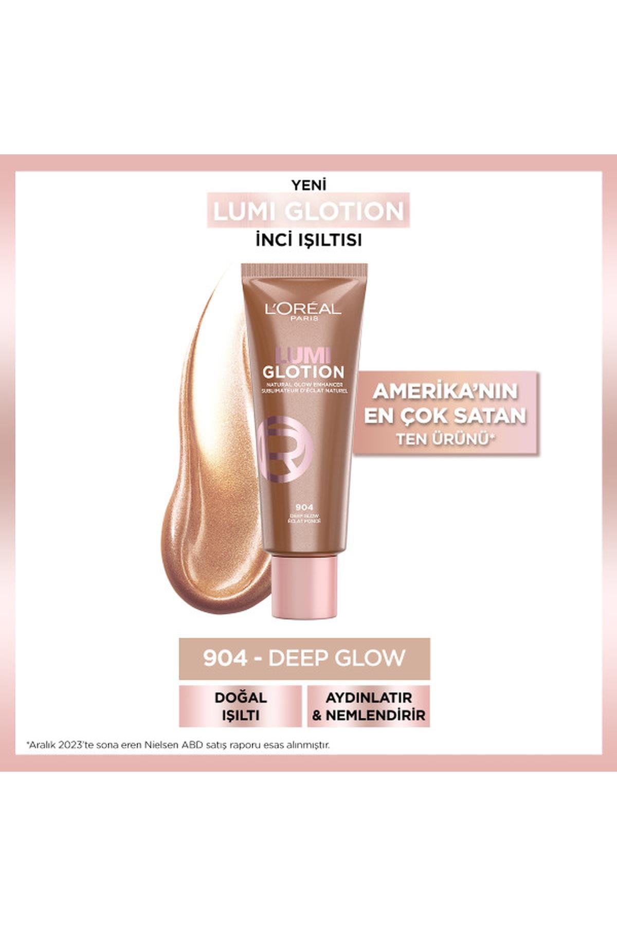 Loreal ParisL'Oréal Paris Glotion All-In-One Doğal Işıltı 904 - Deep Glow3600524150587
