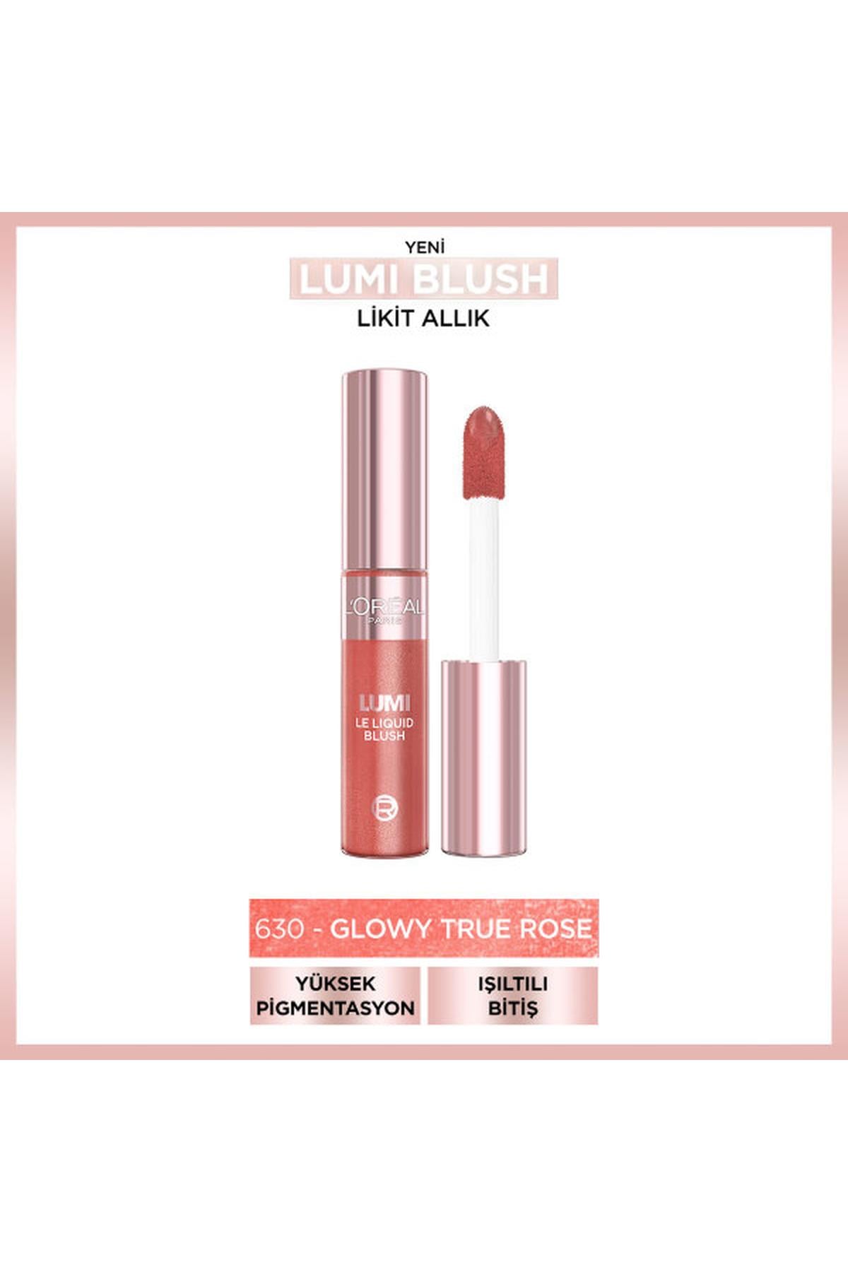 Loreal ParisL'Oréal Paris Lumi Blush Likit Allık - 630 Glowy True Rose30188532