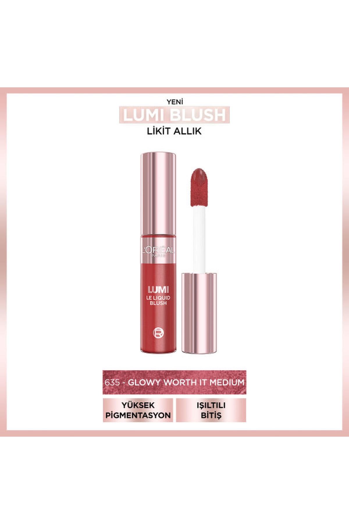 Loreal ParisL'Oréal Paris Lumi Blush Likit Allık - 635 Glowy Worth It Medium30188556