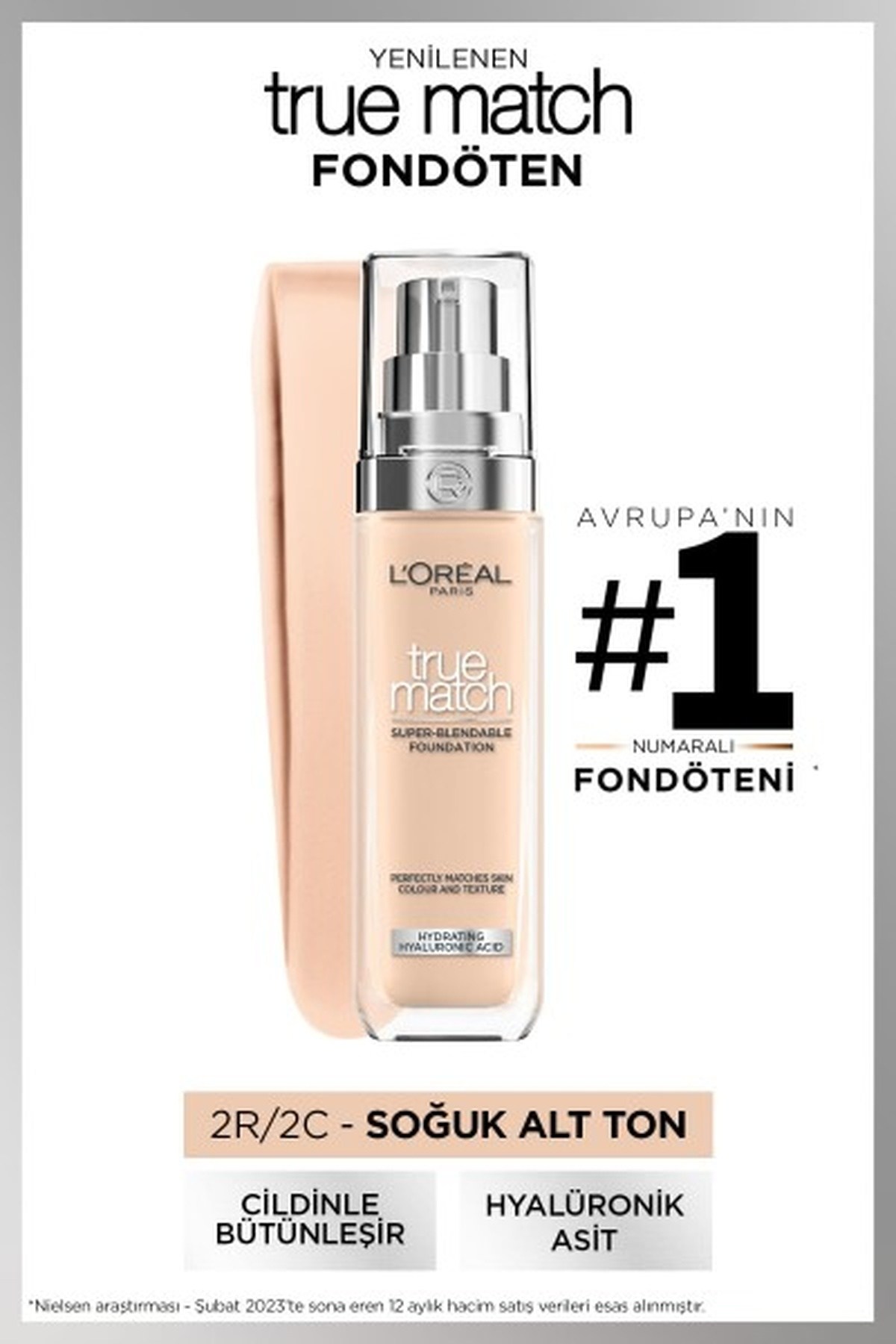 Loreal ParisLoreal Paris True Match Bakım Yapan Fondöten 2.R/2.C Soğuk Alt Ton3600522862482