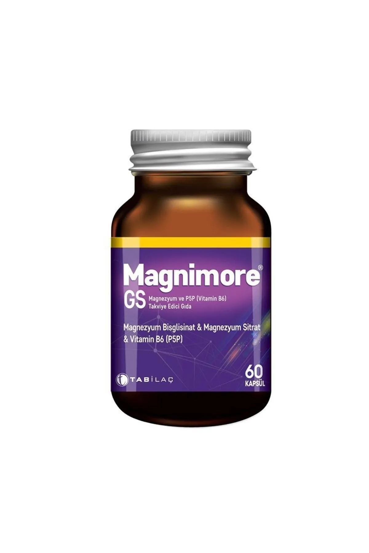 MagnimoreMagnimore Gs Magnezyum Ve P5p Vitamin B6 60 Kapsül8680133001635