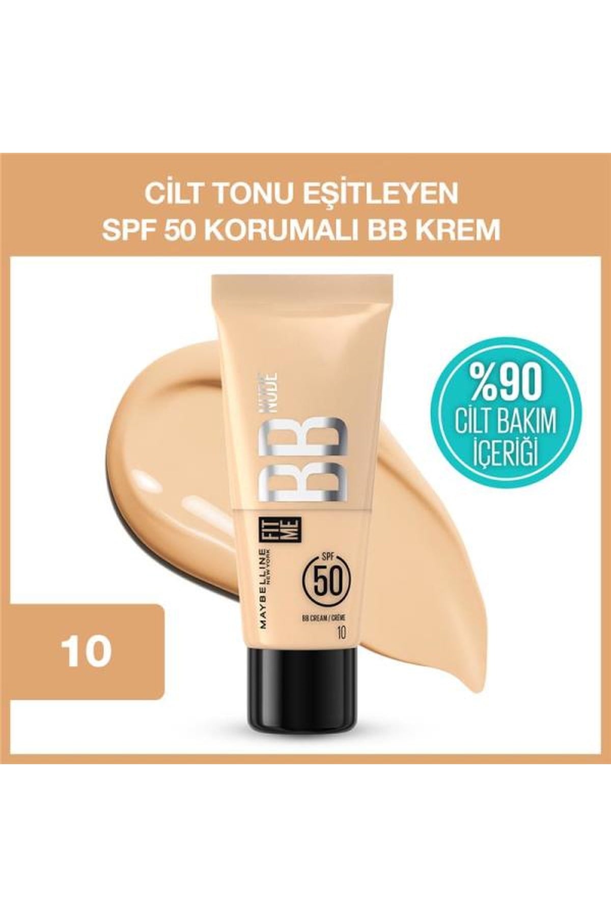 Maybelline New YorkMaybelline New York Fit Me Nude Cilt Bakımı Etkili Nemlendirici SPF50 BB Krem 103600531712761