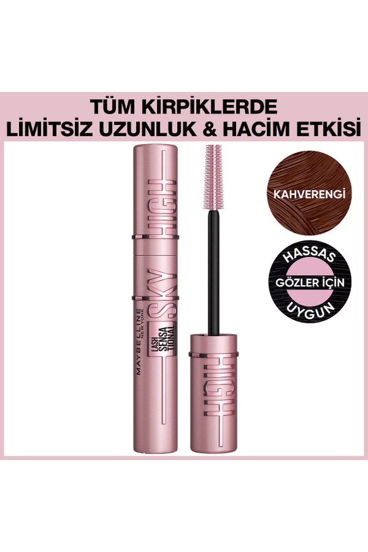 Maybelline New YorkMaybelline New York Lash Sensational Sky High Kahverengi Maskara30147317