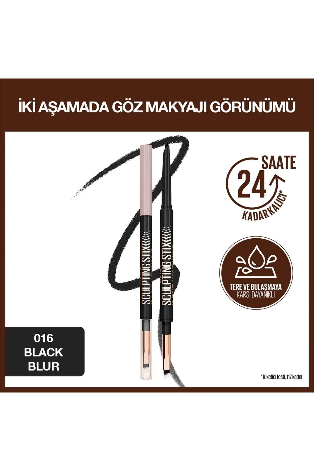 Maybelline New YorkMaybelline New York Sculpting Stix Çift Uçlu Göz Kalemi 016 Black Blur3600531718404