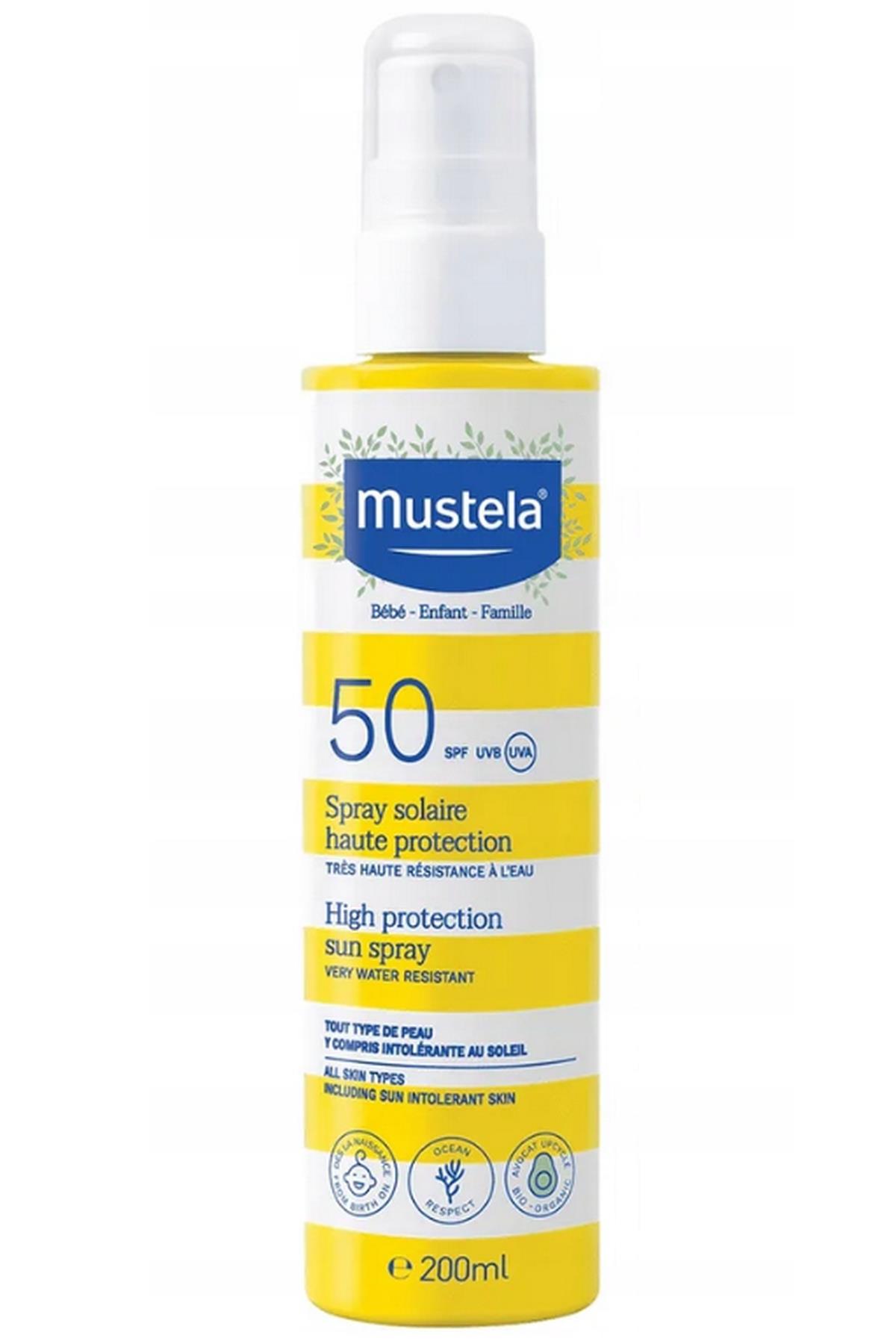 MUSTELAMustela SPF 50+ Çok Yüksek Koruma Faktörlü Güneş Losyonu 200 ml Sprey3504105036751