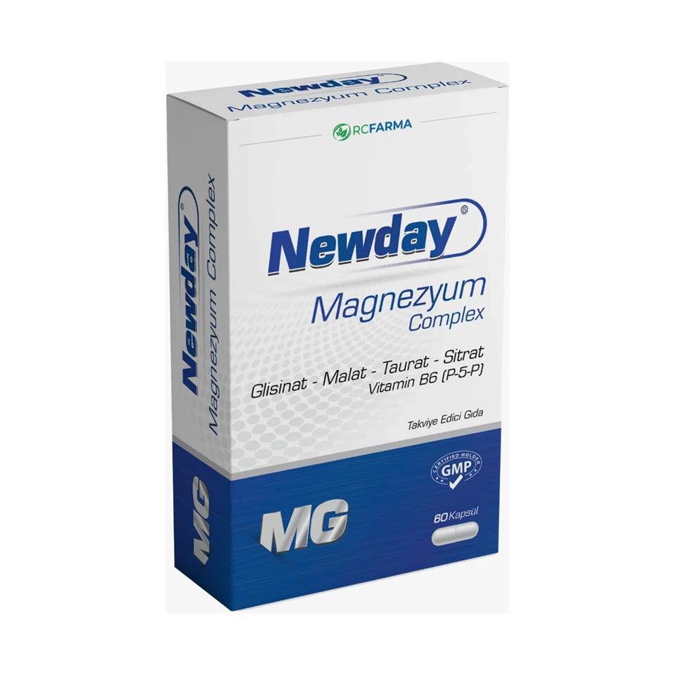 Newday Magnezyum Complex Vitamin B6, 60 Kapsül