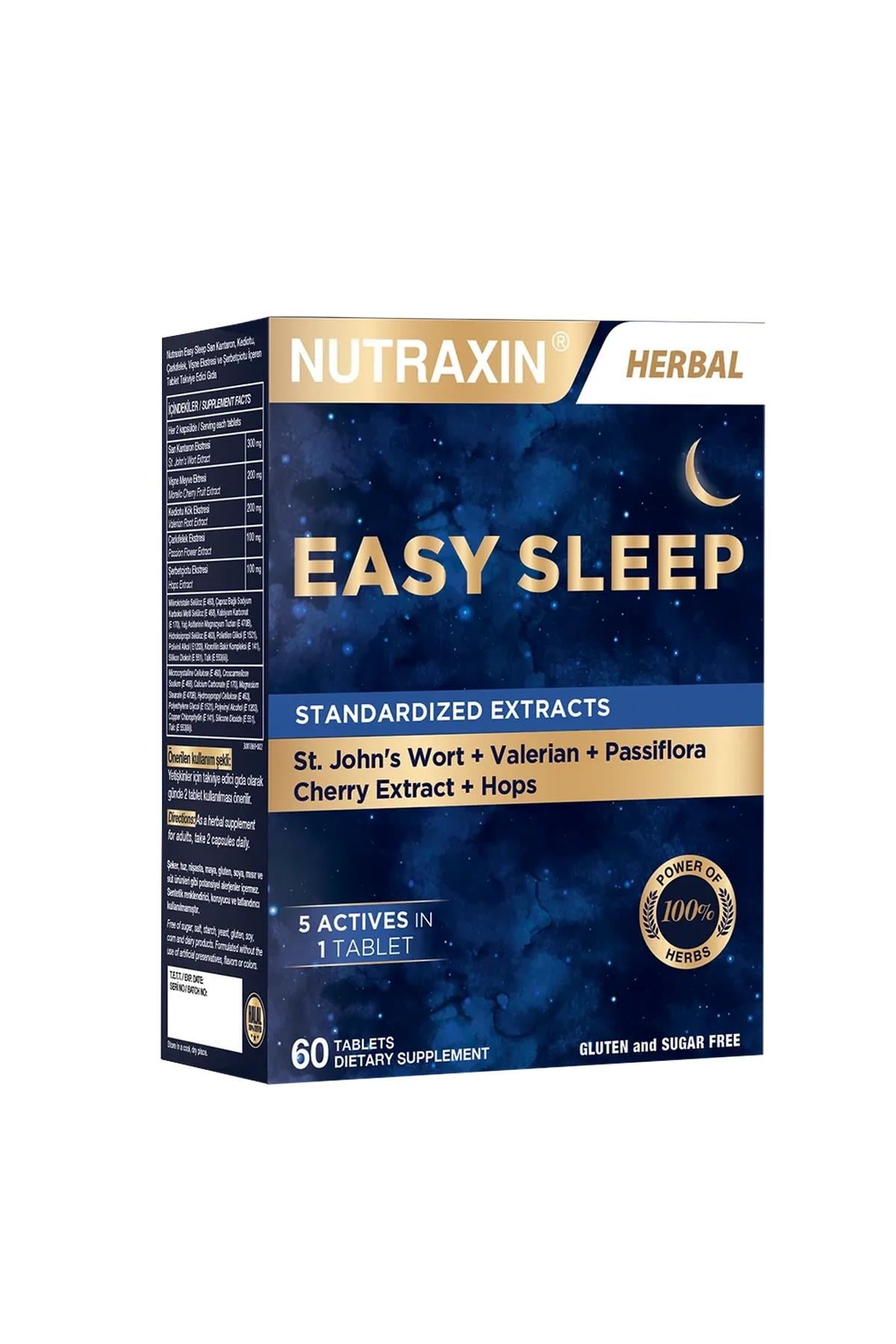 NUTRAXİNNutraxin Easy Sleep 60 Tablet8680512636021