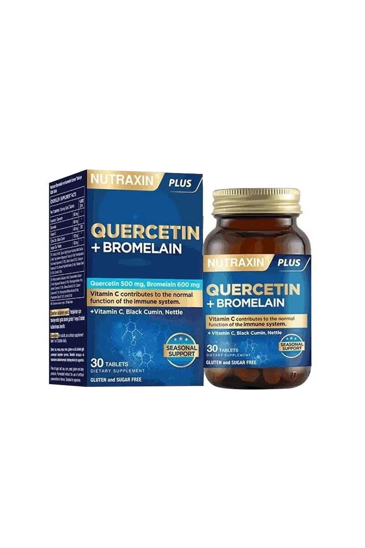 NUTRAXİNNutraxin Quersetin ve Bromelain İçeren Takviye Edici Gıda 30 Tablet8680512634805