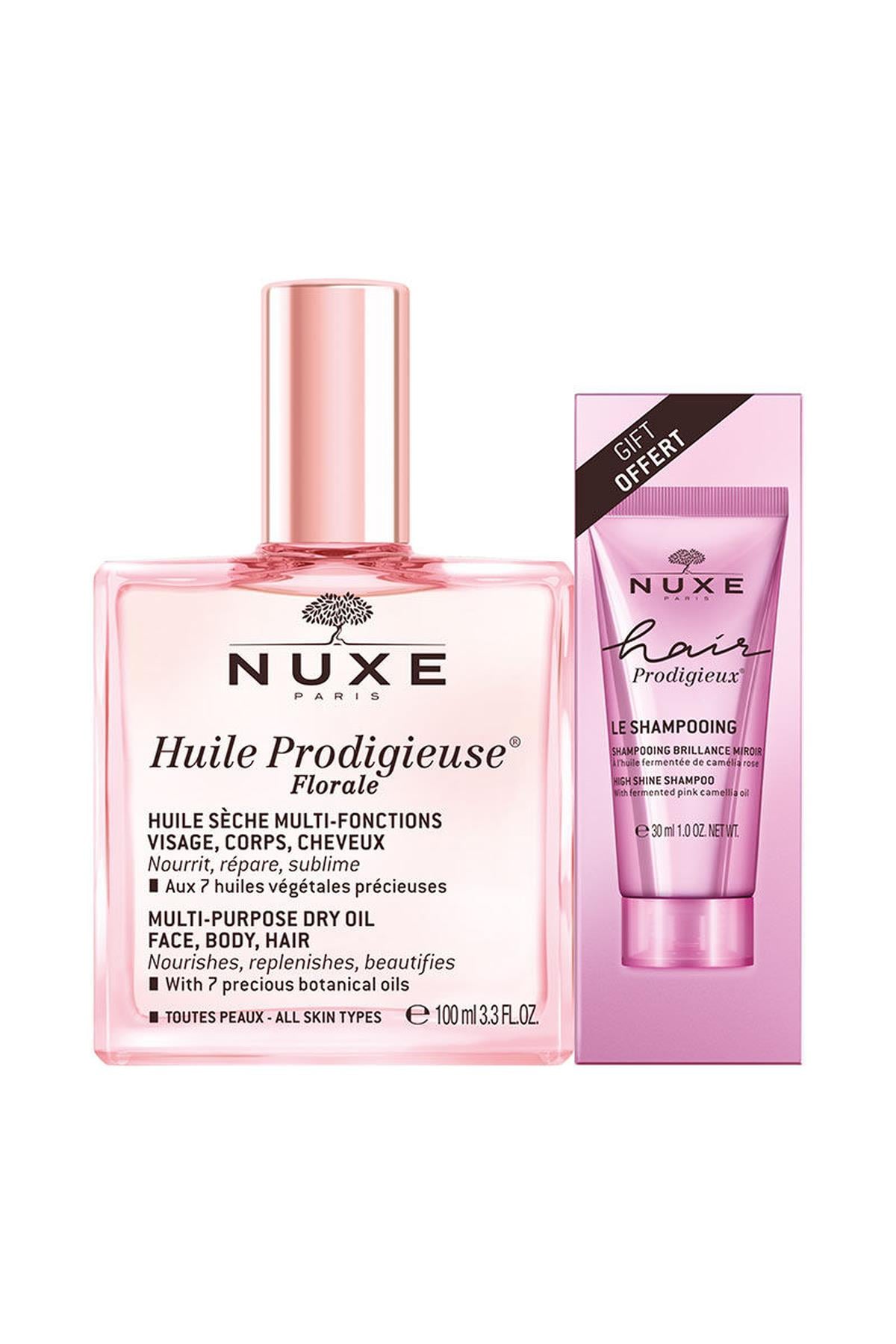 NUXENuxe Huile Prodigieuse Floral Çok Amaçlı Kuru Yağ 100 ml - Şampuan HEDİYE3264680039362