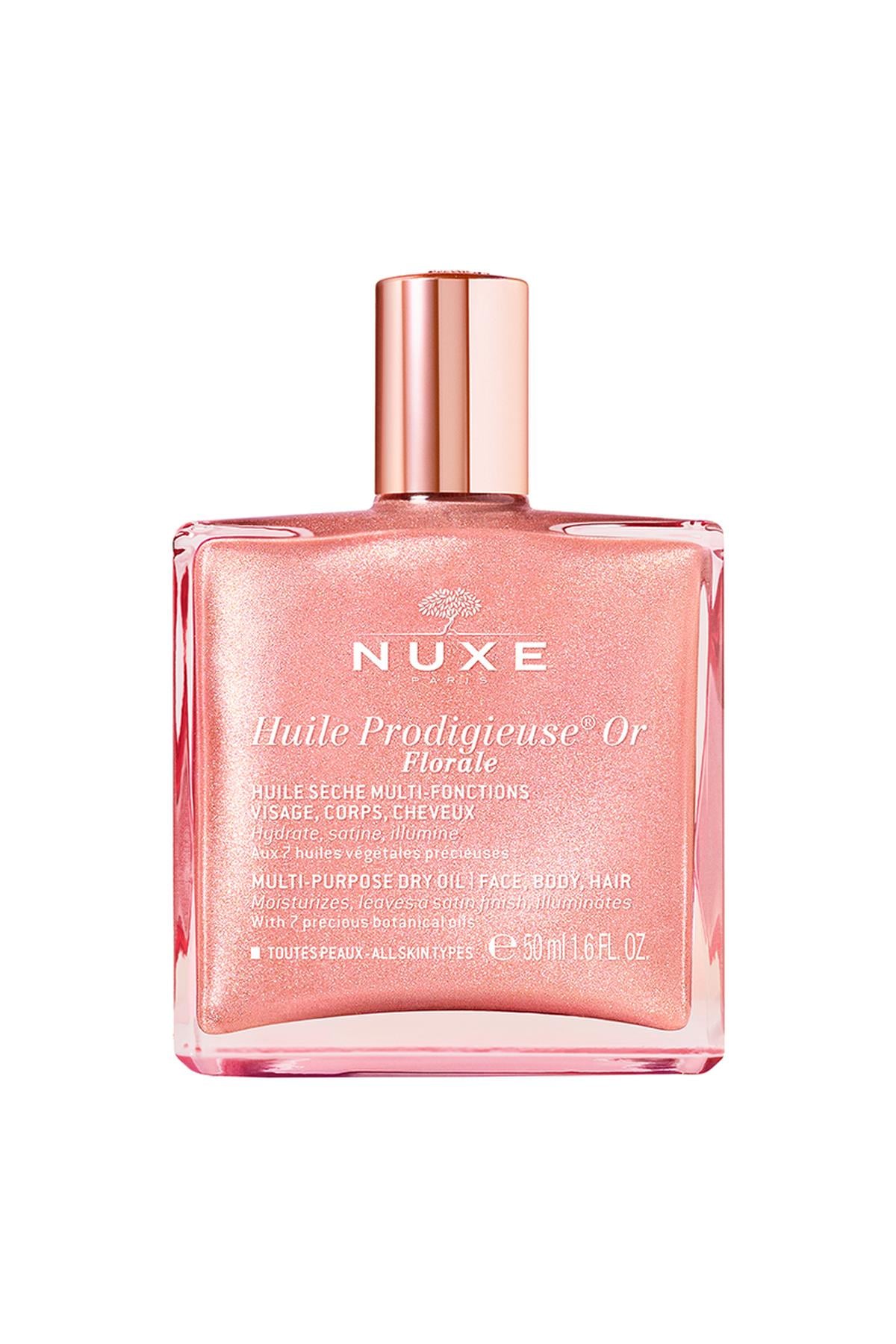 NUXENuxe Huile Prodigieuse OR Pembe Parıltılı Çok Amaçlı Kuru Yağ 50 ml3264680038334