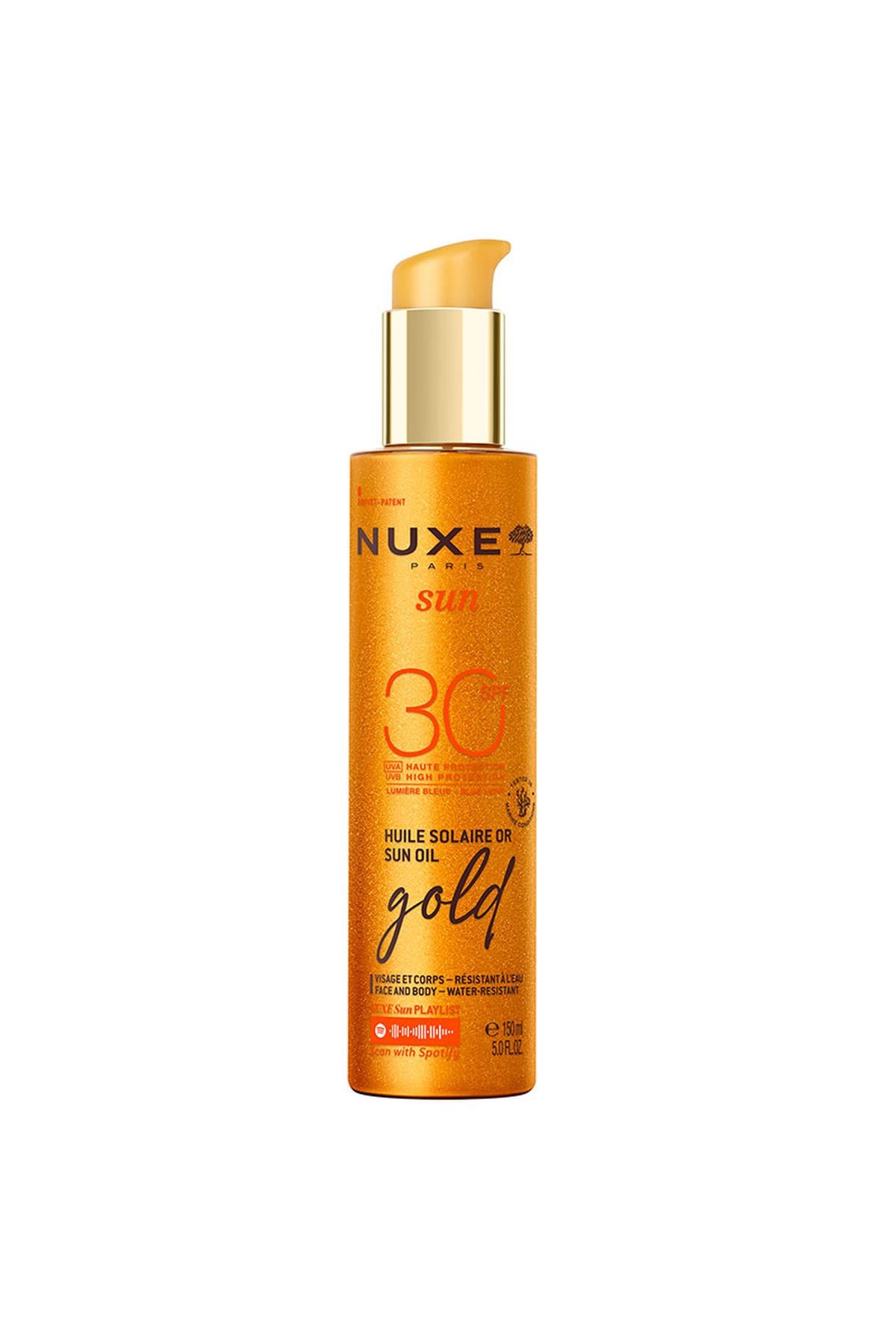 NUXENuxe Sun - Altın Işıltılı Bronzlaştırıcı Güneş Koruyucu Yağ SPF30 150 ml3264680041990