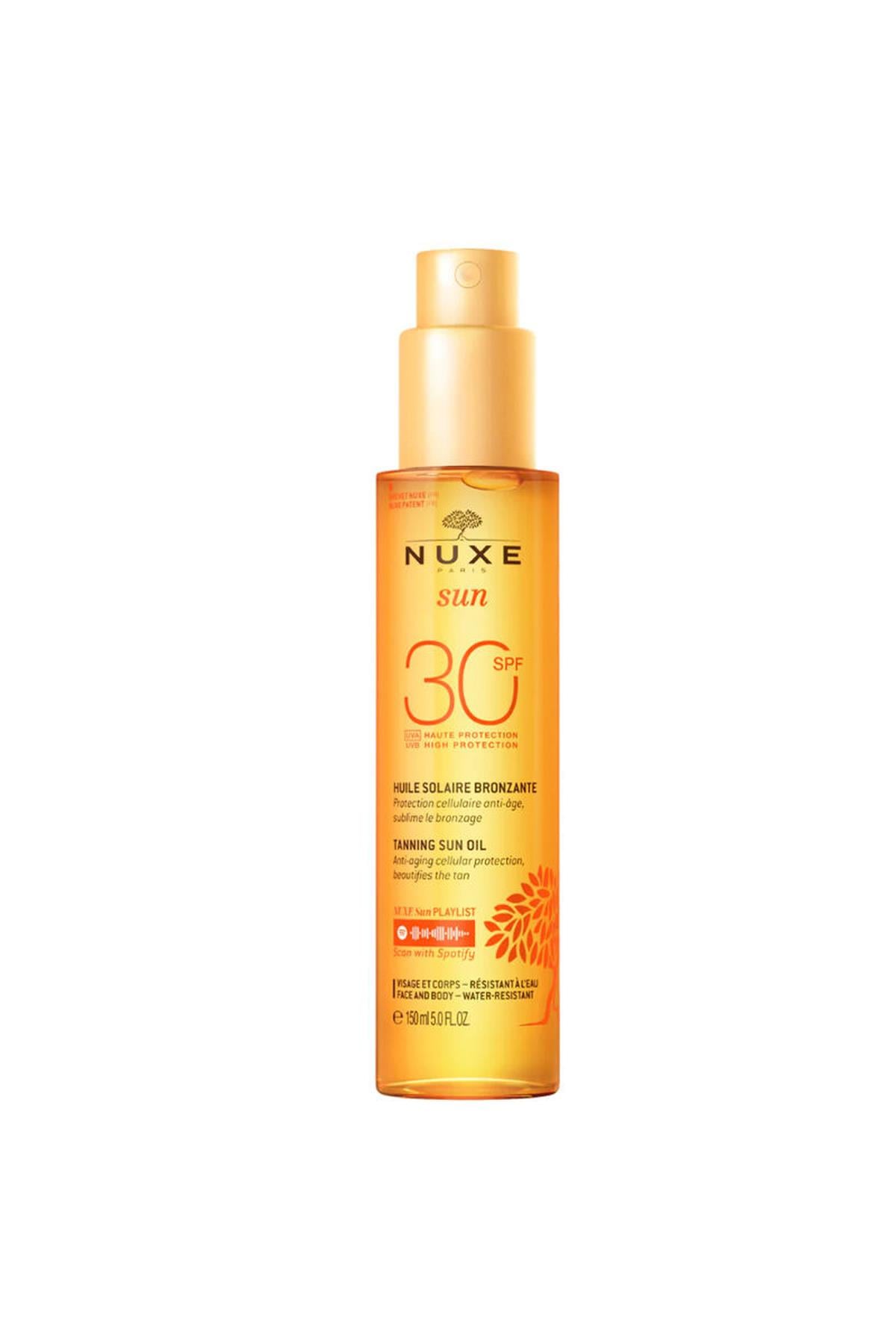 NUXENuxe Sun Spf 30 Bronzlaştırıcı Yüz ve Vücut Yağı 150 ml3264680007019