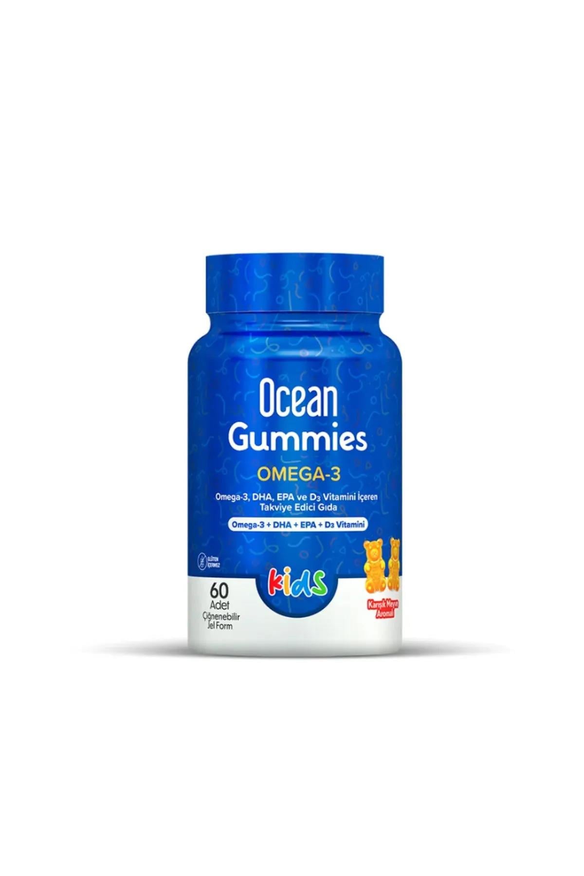 OCEANOcean Gummies Omega 3 Kids 60 Çiğnenebilir Jel Form8697595874042