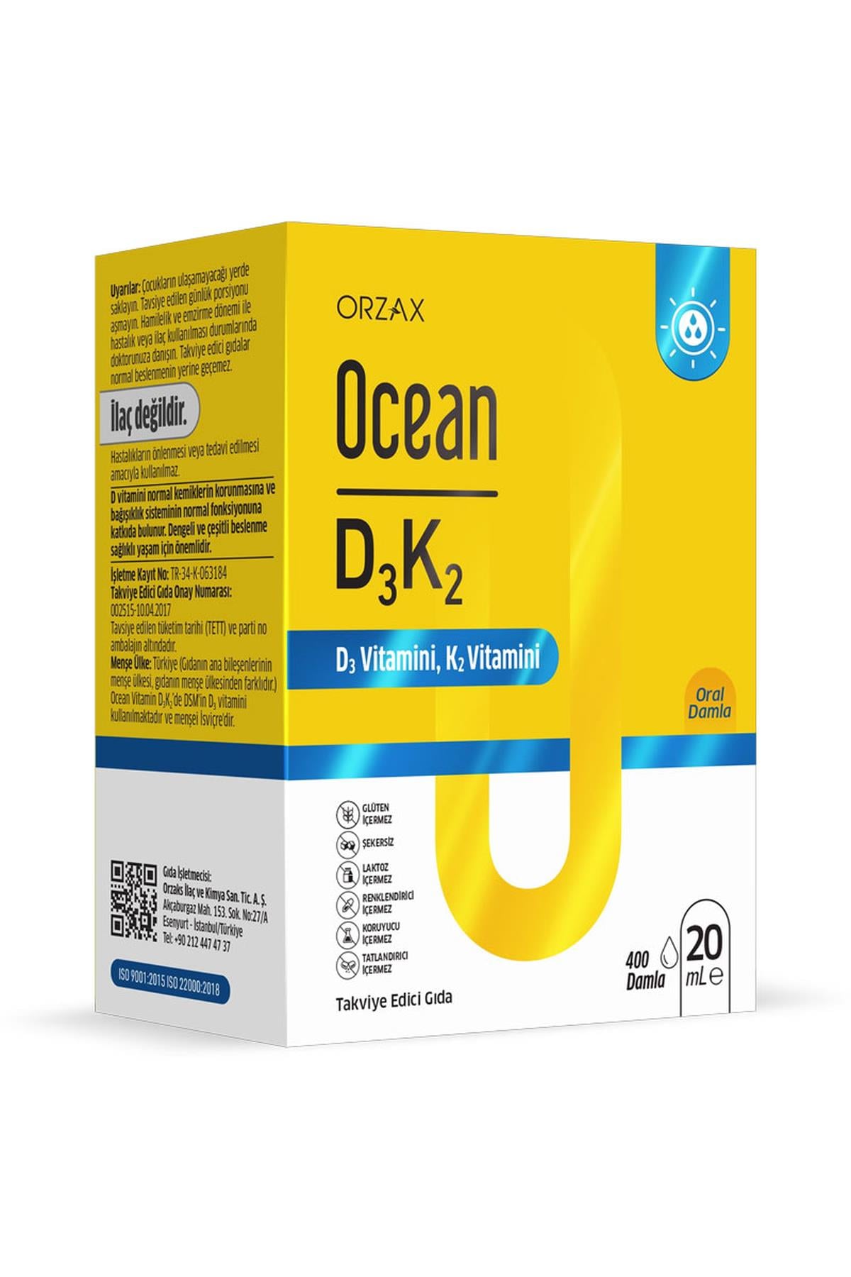 OCEANOcean Vitamin D3 K2 Damla 20ml8697595871621