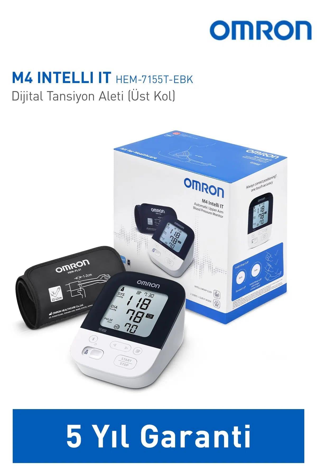 OmronOmron M4 Intelli IT HEM-7155T-EBK Tansiyon Aleti4015672111776