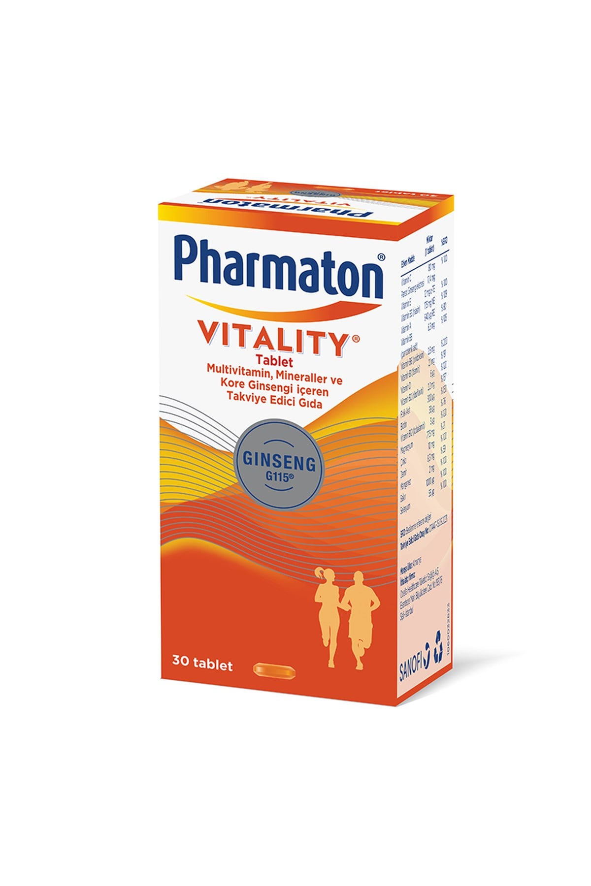 SanofiPharmaton Vitality 30 Tablet - Takviye Edici Gıda8683060010220
