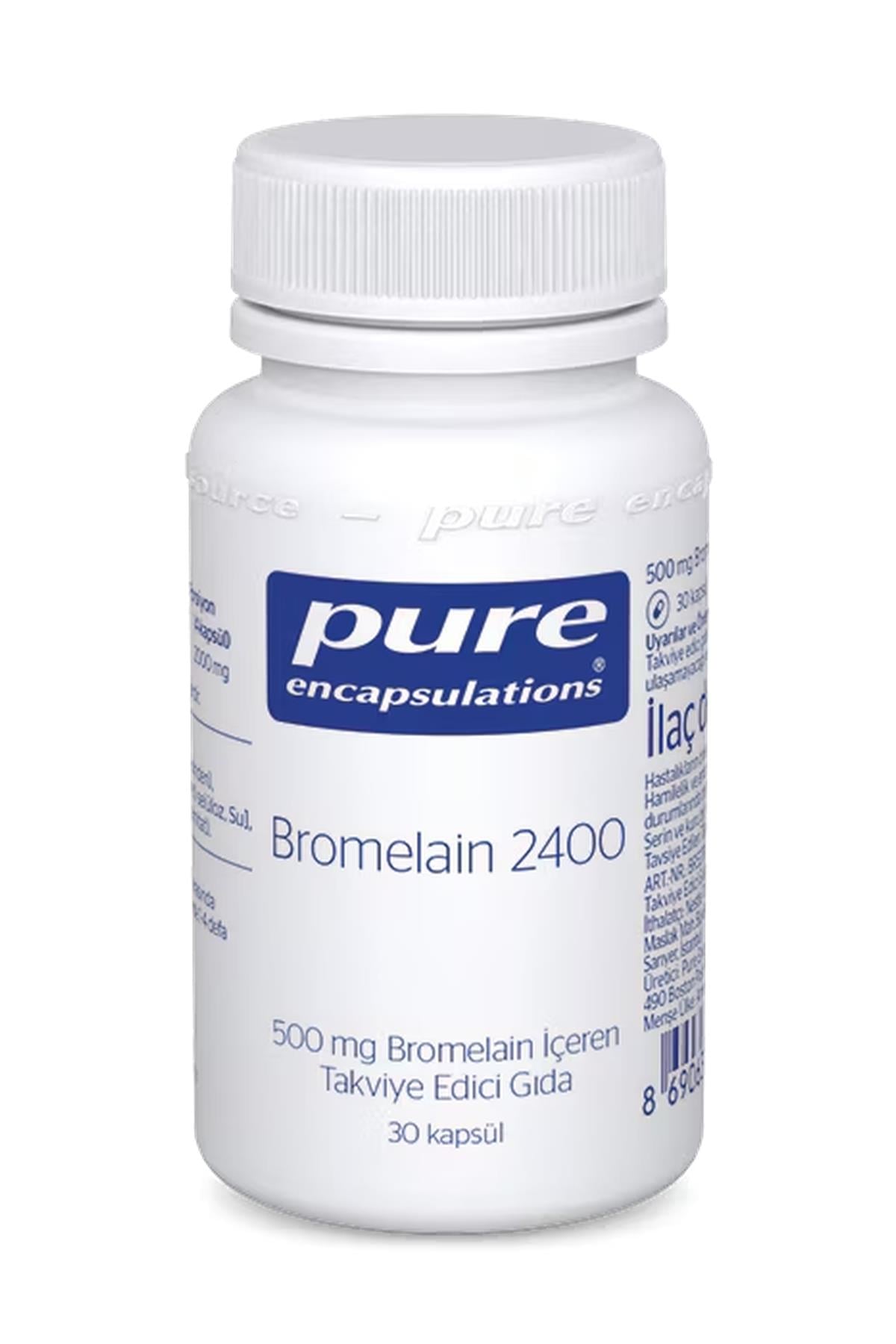 Pure EncapsulationsPure Encapsulations Bromelain 2400 30 Kapsül8690632993454